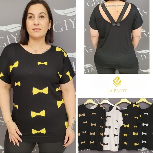 T-shirt Plus Size kokardami